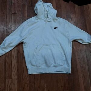 Nike Men's Cream Hoodie Sweater